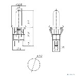 Выключатель-кнопка Rexant 250V 2.5А (2с) ON-(OFF) Б/Фикс белый (мебельная), фото3