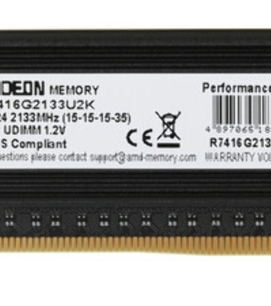 Оперативная память AMD Radeon R7, DDR4, 16Gb (1x16Gb), 2133MHz, CL15, DIMM, OEM