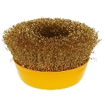 Кордщетка STAYER 35125-075_z01чашечная витая латунированная стальная проволока 0.3мм 75мм/М14, фото4