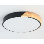 Потолочный светодиодный светильник Ambrella light FZ1306 BK/LW черный/светлое дерево 45W 5000K D500*50 (без ПДУ), фото3