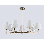 Люстра Ambrella light LH75045/7 BS/WH латунь/белый E14*7 max 40W D840*580, фото6