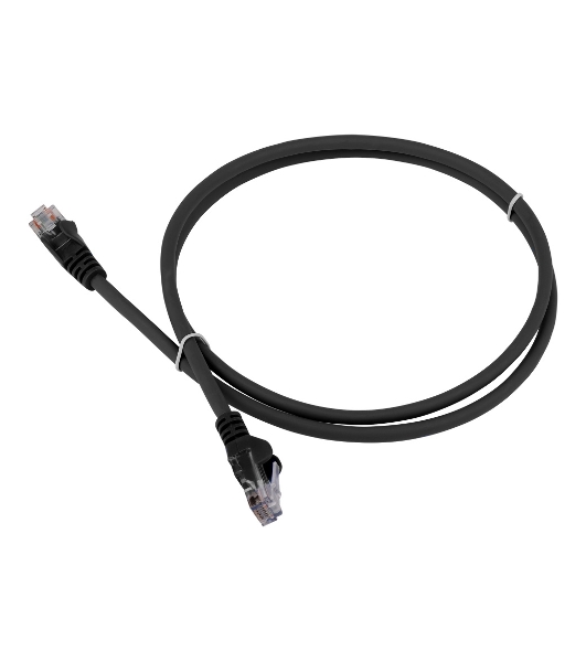 Патч-корд LANMASTER LSZH UTP cat.5e, 5.0 м, черный