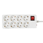 Сетевой фильтр Buro 800SH-3-W 3 м, 8 розеток, белый, коробка, фото4