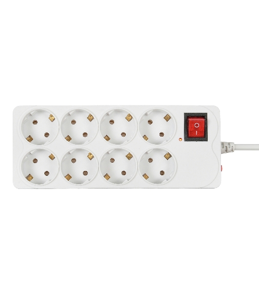 Сетевой фильтр Buro 800SH-3-W 3 м, 8 розеток, белый, коробка