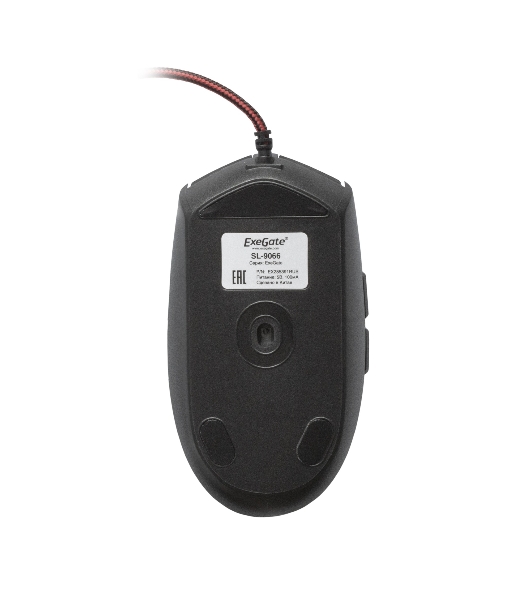 Мышь проводная ExeGate SL-9066 черный, 2400 dpi, USB, кнопки - 6
