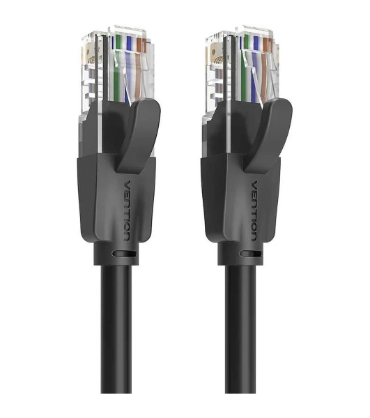 Патч-корд Vention прямой UTP cat.6, RJ45 - 10м. черный
