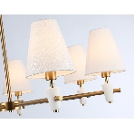 Люстра Ambrella light LH75045/7 BS/WH латунь/белый E14*7 max 40W D840*580, фото5