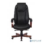 Кресло Бюрократ T-9923WALNUT/BLACK черный, кожа, фото24