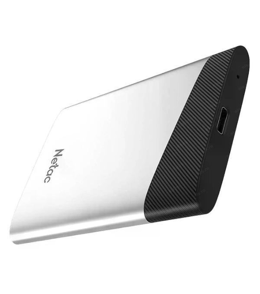 Внешний SSD Netac Z6S, 960 GB, USB 3.2 Gen 2 Type-C, R/W 520/480, серебристый