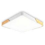 Потолочный светодиодный светильник Ambrella light FZ1312 WH/LW белый/светлое дерево 36W 5000K 400*400*50 (без ПДУ), фото4