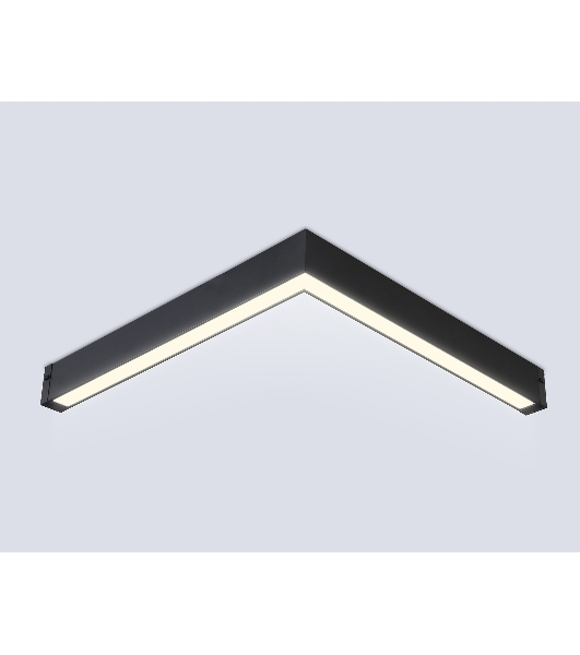 Светильник светодиодный угловой для шинопровода Magnetic Ambrella light GL1299 BK черный IP20 24W 3000K-6400K 220V 120° 342*367*42 (Без ПДУ)