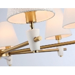 Люстра Ambrella light LH75045/7 BS/WH латунь/белый E14*7 max 40W D840*580, фото4