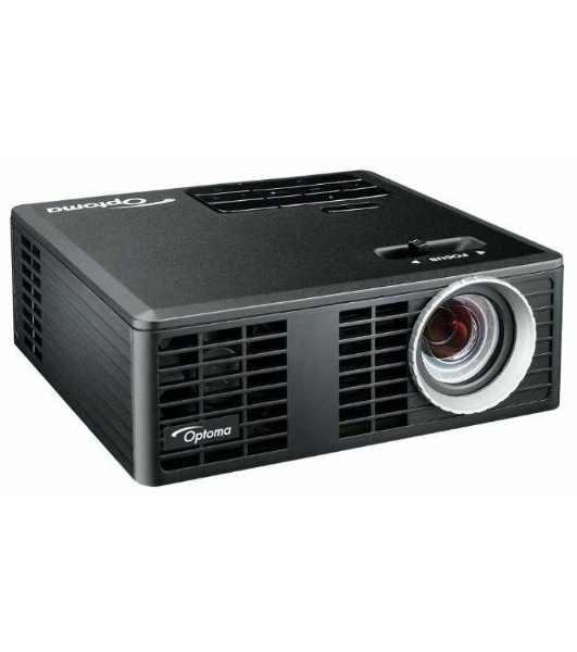 Проектор Optoma ML750e (DLP, LED, WXGA 1280x800, 700Lm, 15000:1, HDMI, USB, MHL, MicroSD, 1x1W speaker, 3D Ready, led 20000hrs, черный, 0.38kg)