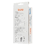 Сетевой фильтр Buro 800SH-3-W 3 м, 8 розеток, белый, коробка, фото6
