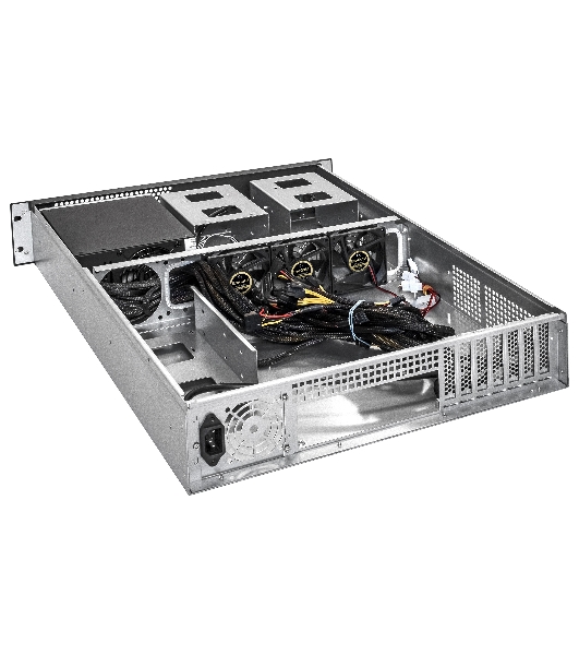Серверный корпус ExeGate EX293344RUS Pro 2U550-08 (RM 19', высота 2U, глубина 550, БП 1200ADS, 2*USB)