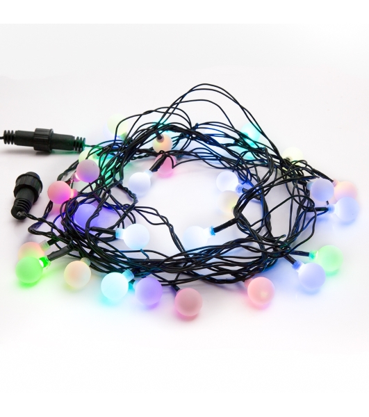 Гирлянда Neon-night Шарики Ø 18 мм, 5 м, темно-зеленый ПВХ, 30 диодов, цвет RGb