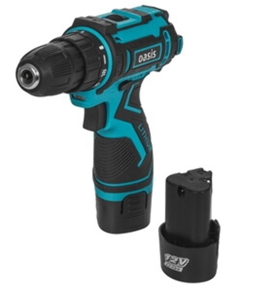 Дрель-шуруповерт Oasis ASB-12S /J/ 201, 12 В, 2 Ач, 30 Нм, щеточный