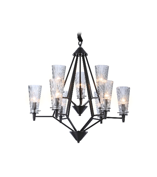 Светильник Ambrella light TR3238/6+3 BK черный E14/9 max 40W D730*720