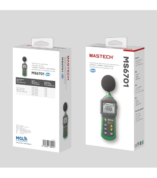 Цифровой измеритель уровня шума MS6701 MASTECH