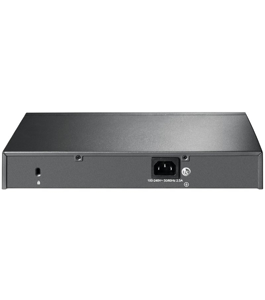 Коммутатор TP-Link JetStream 10-Port Gigabit Smart Switch with 8-Port PoE+, 8× Gigabit PoE+ Ports, 2× Gigabit SFP Slots, 802.3at/af, 150 W PoE Power, 1U 13-inch Rack-mountable Steel CaseIntegration with Omada SDN Controller, 802.1Q VLAN, STP/RSTP/MSTP, IGMP Snoopi