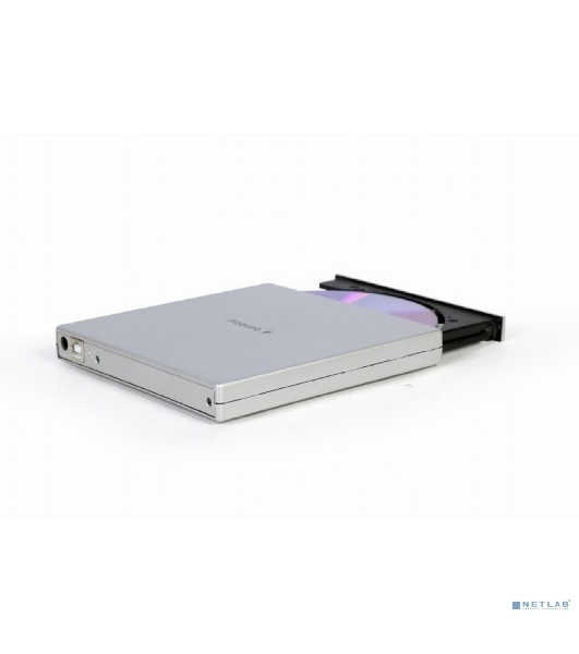 Оптический привод внешний с интерфейсом USB 2.0 Gembird DVD-USB-02-SV пластик, серебро