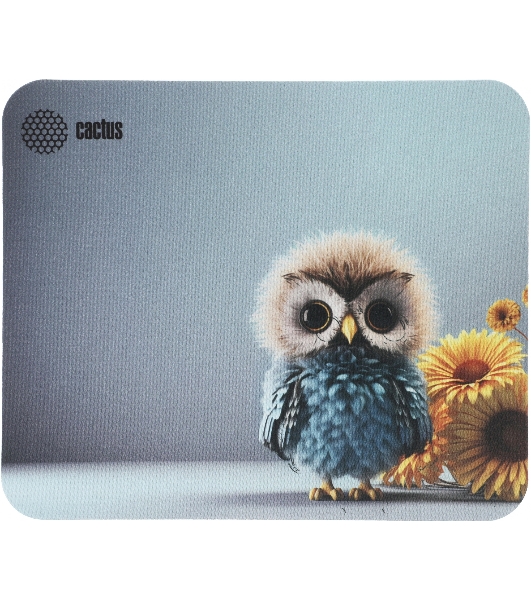 Коврик для мыши Cactus Owl gray рисунок 300x50x3мм (CS-MPC-D12M)