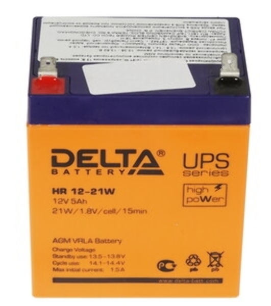 Батарея для ИБП Delta HR 12-21W (12V, 5Ah)