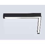 Светильник светодиодный угловой для шинопровода Magnetic Ambrella light GL1299 BK черный IP20 24W 3000K-6400K 220V 120° 342*367*42 (Без ПДУ), фото5