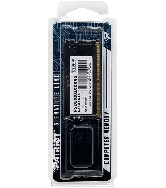 Оперативная память Patriot, DDR5, 8GB (1x8 GB), 4800 MHz, CL40, SO-DIMM