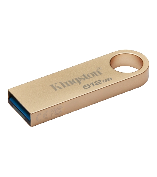 Флешка USB Kingston DataTraveler SE9 G3 (DTSE9G3/512Gb), 512Gb, USB 3.2 Gen 1, R/W 220/100, золотистый