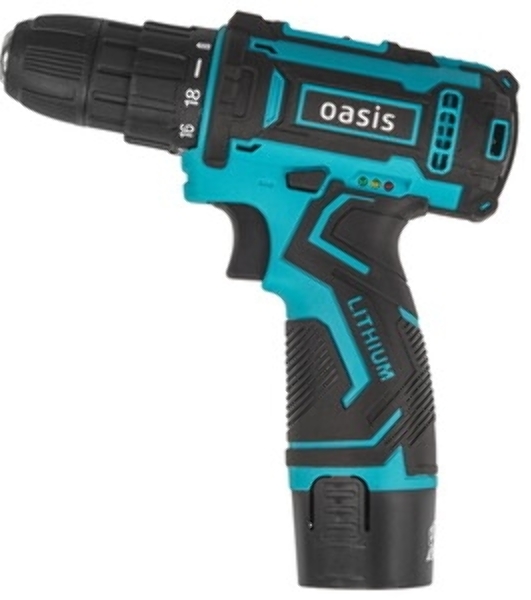Дрель-шуруповерт Oasis ASB-12S /J/ 201, 12 В, 2 Ач, 30 Нм, щеточный
