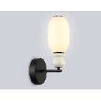 Настенный светильник Ambrella light LH53148 BK/FR черный/белый 6W 3000K 100*165*310, фото6
