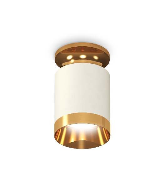 Светильник Ambrella Light XS6301180 SWH/PYG белый песок/золото желтое полированное MR16 GU5.3 (N6905, C6301, N6134)