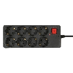 Сетевой фильтр Buro 800SH-5-B 5 м, 8 розеток, черный, коробка, фото4