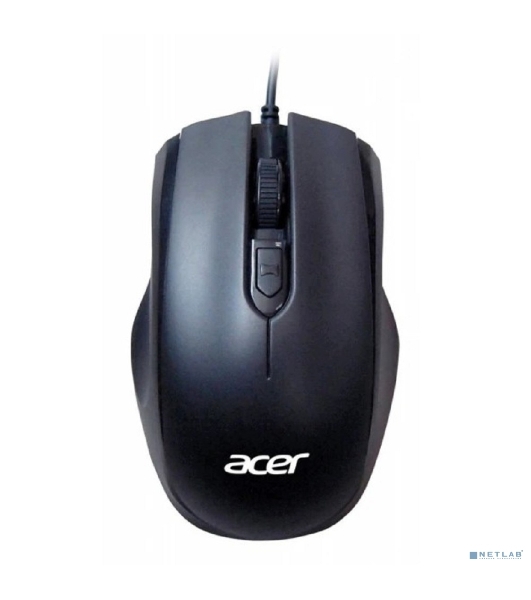Мышь проводная Acer OMW020 черный, 1600 dpi, USB, кнопки - 4