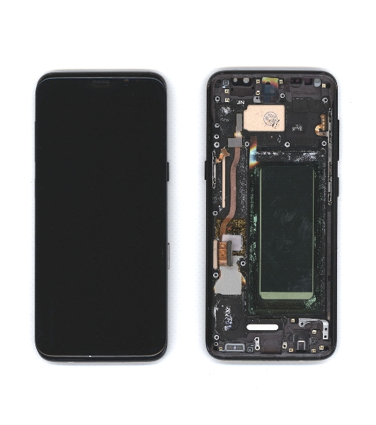 Дисплей для Samsung Galaxy S8 SM-G950F в сборе с тачскрином и рамкой OLED черный
