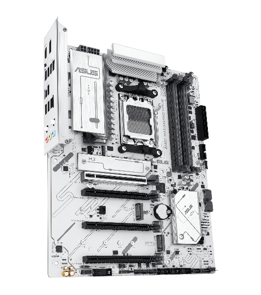 Материнская плата ASUS B650E MAX GAMING WIFI W, AM5, AMD B650, 4xDDR5, 4xSATA, 3xM.2, 1xPCIe 5.0 x16, 1xPCIe 4.0 x4, 2xPCIe 3.0 x1, 1xDP, 1xHDMI, 1x2.5Gb LAN, Wi-Fi 6E, Bluetooth 5.3, 1xUSB-C 10Gbps, 3xUSB-A 10Gbps, 2xUSB-A 5Gbps, 2xUSB-A 2.0, 3x3.5 мм, 7.1, ATX