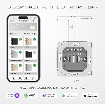Умный сенсорный диммер (серебряный) W3443106, фото4