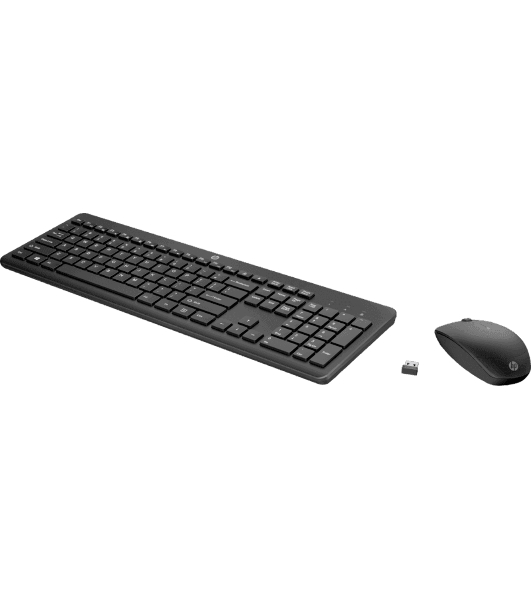 Комплект клавиатура+мышь HP 230 беспроводной, USB, чёрный