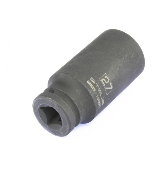 Головка ударная удлиненная шестигранная Stels 27 мм, 1/2', CrMo