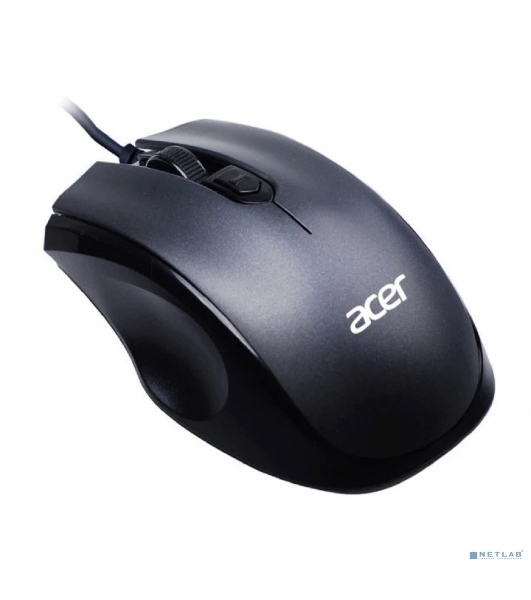 Мышь проводная Acer OMW020 черный, 1600 dpi, USB, кнопки - 4