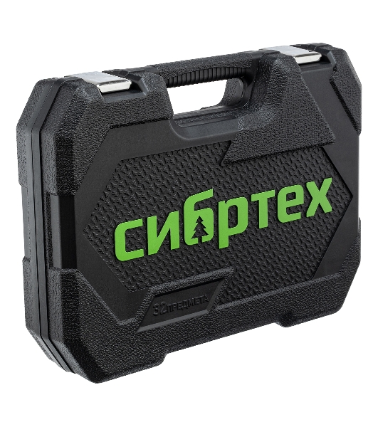 Набор инструментов Сибртех, 1/2', пластиковый кейс, 32 предмета