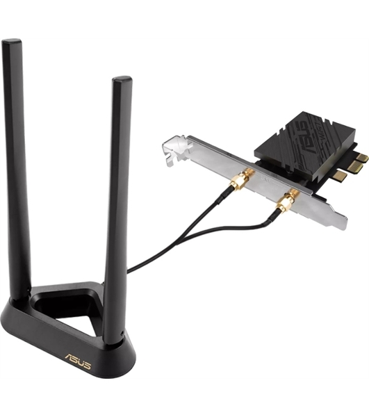 Сетевой адаптер Wi-Fi + Bluetooth Asus PCE-BE92BT BE9400 PCI Express (ант.внеш.несъем.) 2ант.
