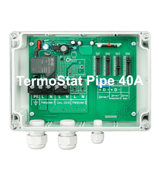 Терморегулятор Rexant TermoStat Pipe 40A IP65