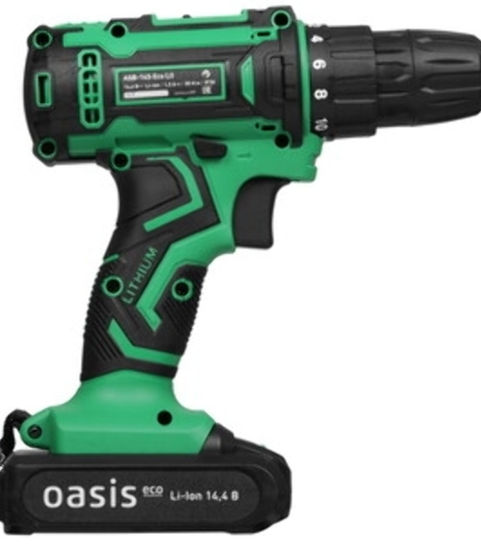 Дрель-шуруповерт Oasis ASB-14S Eco, 14,4 В, 2 Ач, 35 Нм, щеточный