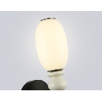 Настенный светильник Ambrella light LH53148 BK/FR черный/белый 6W 3000K 100*165*310, фото4