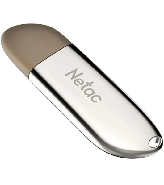 Флешка USB Netac U352 (NT03U352N-064G-20PN), 64Gb, USB 2.0, R/W 50/15, серебристый