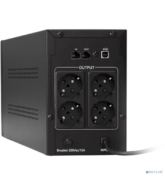 Источник бесперебойного питания ExeGate EP285519RUS SpecialPro Smart LLB-2000.LCD.AVR.EURO.RJ.USB 2000VA/1200W, LCD, AVR, 4 евророзетки, RJ45/11, USB, черный