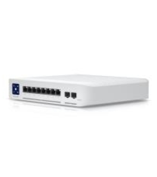 Коммутатор PoE в стойку Ubiquiti UniFi Switch Enterprise 8 PoE USW-Enterprise-8-PoE 8х 2.5G RJ45, 2х 10G SFP+, раздача 120 Вт