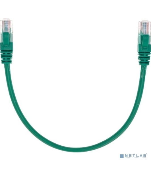 Патч-корд U/UTP Rexant cat.5e, RJ45-RJ45, 26AWG, ZH нг(А)-HF, зеленый, 0,3 м